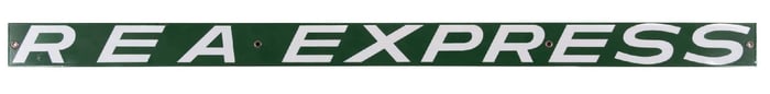 REA EXPRESS PORCELAIN STRIP SIGN
