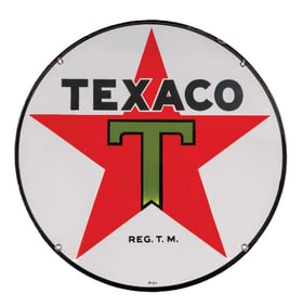 TEXACO 15" PORCELAIN SIGN