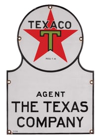 TEXACO KEYHOLE PUMP PLATE