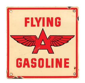 FLYING A GASOLINE PUMP PLATE