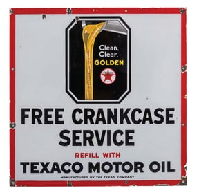 TEXACO CRANK CASE SIGN