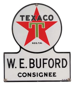 TEXACO KEYHOLE PORCELAIN SIGN