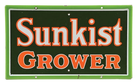 SUNKIST GROWER PORCELAIN SIGN