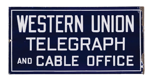 WESTERN UNION FLANGE SIGN