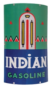 INDIAN GASOLINE CURVED PUMP PLATE