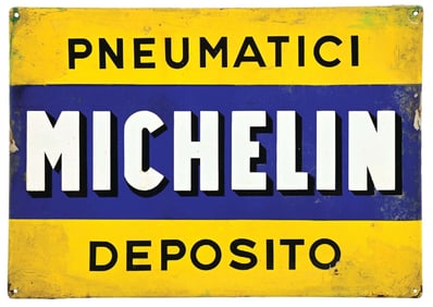 MICHELIN PNEUMATICI DEPOSITO PORCELAIN SIGN.