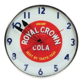 ROYAL CROWN COLA ADVERTISING LIGHT-UP CLOCK