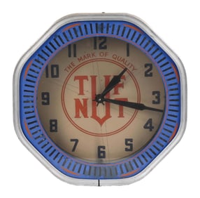 TUF NUT NEON ADVERTISING CLOCK