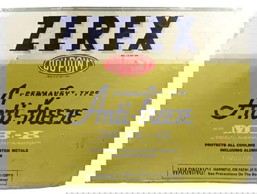 DUPONT ZEREX PREMIUM PERMANENT TYPE ANTI-FREEZE TIN SIGN.