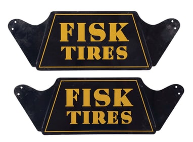 COLLECTION OF 2: FISK TIRE RACK SIGNS