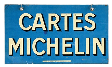 MICHELIN TIRES TIN SERVICE STATION SIGN