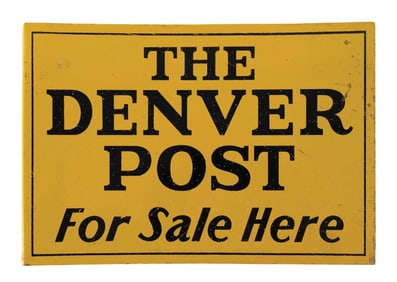THE DENVER POST FLANGE SIGN