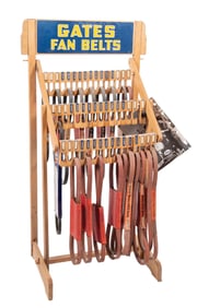GATES FAN BELTS DISPLAY RACK