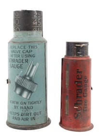 COLLECTION OF 2: SCHRADER TIRE GAUGE DISPLAYS