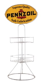 PENNZOIL MOTOR OIL CAN RACK