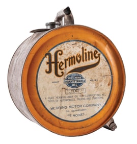 HERMOLINE ROCKER MOTOR OIL CAN