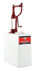 PHILLIPS PUMP & TANK COMPANY SERVICE STATION LUBSTER RESTORED IN SKELLY MOTOR OIL.