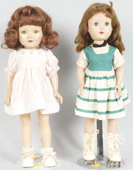 Lot of 2: Effanbee Dolls.: Includes one Barbara Joan doll. Condition (Excellent). Size Each: 15" T.