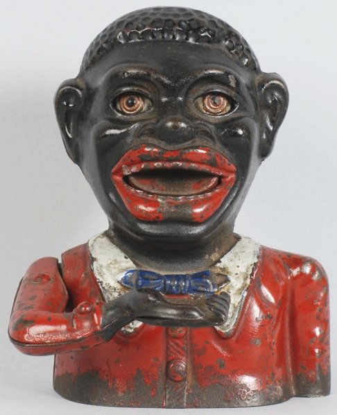 Cast Iron Jolly "N" Mechanical Bank.: Original working condition. Condition (Excellent). Size 6 - 3/4" T.