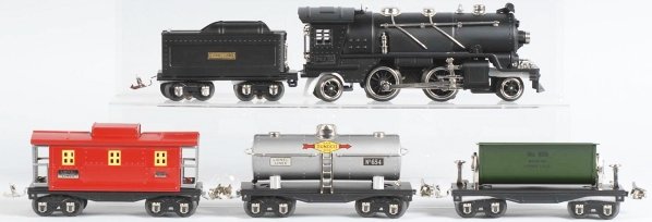 Lionel No. 269E Freight Train Set.: Contemporary, 2006. Includes no. 261E locomotive with matching tender and three 600 series freight cars. Includes original box with shipping box. Condition (Near Mint).