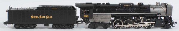 Weaver Nickel-Plated Berkshire Train Engine.: No. 759 engine with matching tender. Includes original box with some tearing and creasing. Condition (Near Mint).
