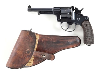(C) SWISS M1929 7.5MM SWISS DOUBLE ACTION REVOLVER WITH HOLSTER.