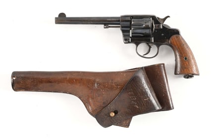 (C) U.S. ARMY COLT 1903 NEW ARMY .38 COLT DOUBLE ACTION REVOLVER WITH HOLSTER.