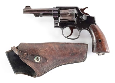 (C) SMITH & WESSON U.S. PROPERTY VICTORY MODEL DOUBLE ACTION .38 REVOLVER.