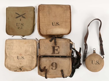 LOT OF US SPANISH AMERICAN WAR FIELD GEAR.