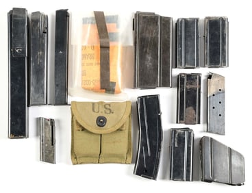 LOT OF 14 MISCELLANEOUS FIREARMS MAGAZINES.