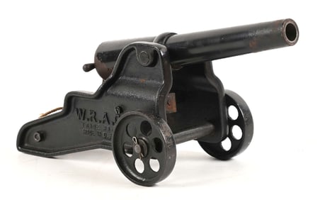 WINCHESTER 10 GA SIGNAL CANNON WITH WOODEN BOX.