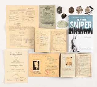 DOCUMENTS AND MEDALS OF GERMAN WWII SOLDIER WALTER ROSE.