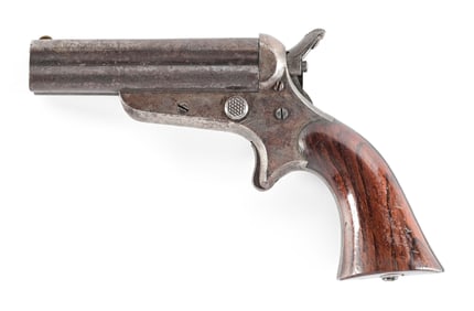 (A) SHARPS & HANKINS MODEL 3B 4 SHOT PEPPERBOX PISTOL.