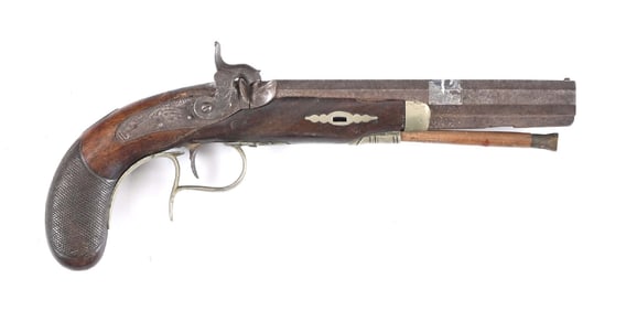(A) ROBINSON & KRIDER PHILADELPHIA PERCUSSION PISTOL.