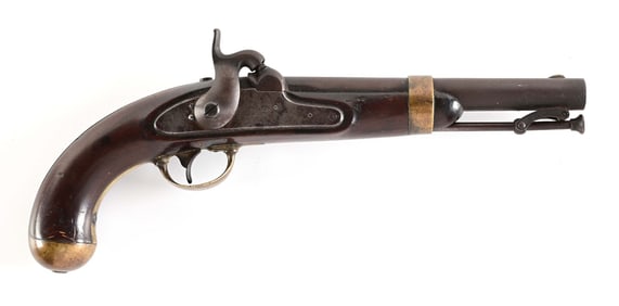 (A) US MODEL 1842 PERCUSSION PISTOL BY H. ASTON.