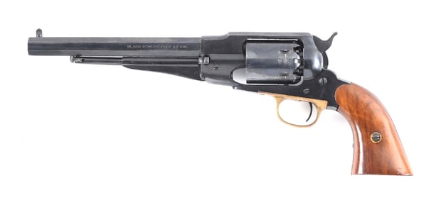 (A) WELL ACCESSORIZED NAVY ARMS 1858 ARMY PERCUSSION REVOLVER.