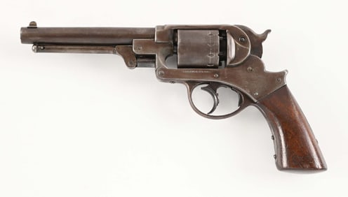 (A) US STARR MODEL 1858 ARMY PERCUSSION DOUBLE ACTION REVOLVER.