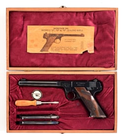 (C) PRE WAR HI-STANDARD MODEL D SEMI AUTOMATIC TARGET PISTOL.