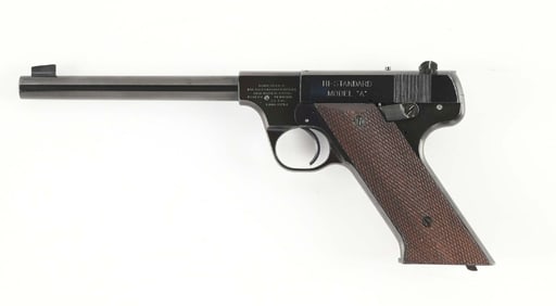 (C) PRE WAR HI-STANDARD MODEL A SEMI AUTOMATIC TARGET PISTOL.