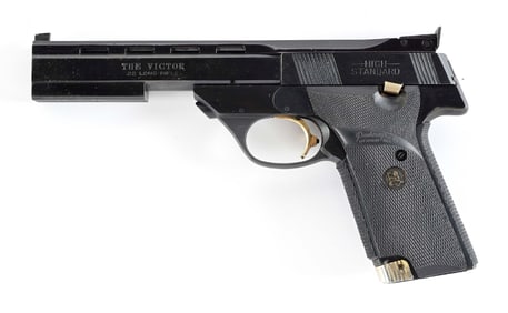 (M) HI-STANDARD "THE VICTOR" SEMI AUTOMATIC TARGET PISTOL.