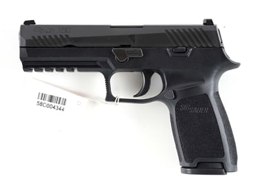 (M) SIG SAUER P320 9MM SEMI-AUTOMATIC PISTOL WITH CASE.