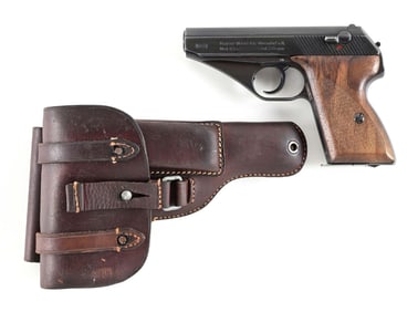 (C) NAZI MARKED MAUSER HSC .32 ACP SEMI-AUTOMATIC PISTOL WITH HOLSTER.