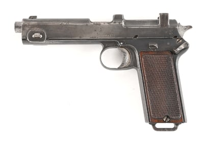 (C) BAVARIAN CONTRACT STEYR-HAHN 1912 9MM SEMI-AUTOMATIC PISTOL WITH HOLSTER