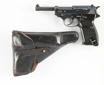 (C) MAUSER "BYF" MARKED P38 SEMI AUTOMATIC PISTOL.