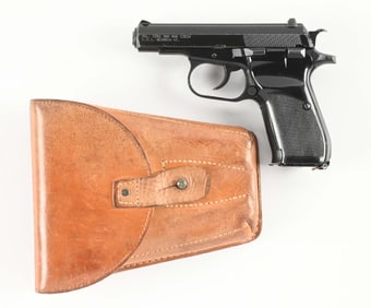 (C) CZ 82 SEMI AUTOMATIC PISTOL WITH HOLSTER
