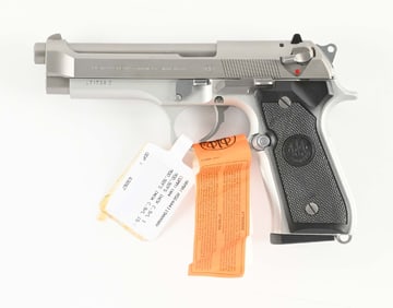 (M) BERETTA 92 FS INOX SEMI AUTOMATIC PISTOL.