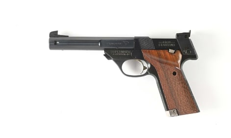 (C) HIGH STANDARD SUPERMATIC CITATION SEMI AUTOMATIC TARGET PISTOL WITH BOX
