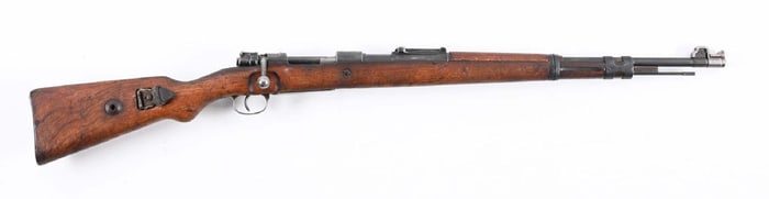 (C) 1937 MAUSER S/42 CODE K98 BOLT ACTION RIFLE.