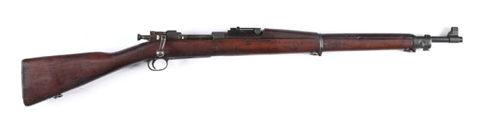 (C) REMINGTON M1903 BOLT ACTION RIFLE (1942).