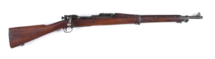 (C) REMINGTON MODEL 1903 BOLT ACTION RIFLE (1942).